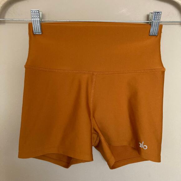 Alo Yoga Airlift Energy High Waisted Shorts 3” Size XS Copper Color -- Like New - Picture 1 of 14